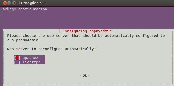 phpmyadmin ubuntu