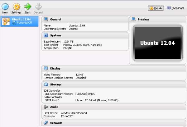 install ubuntu windows 7 virtualBox