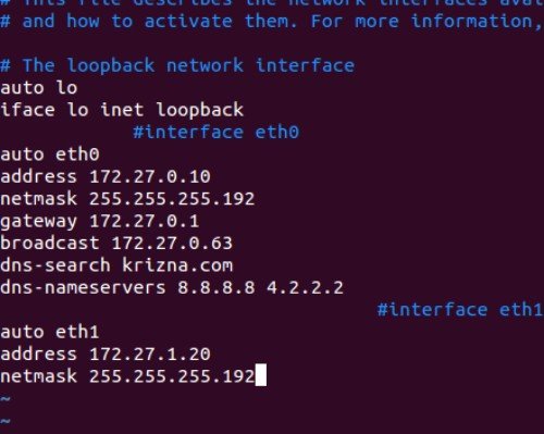 ubuntu server add second network interface