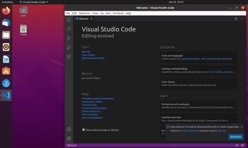 visual studio code install ubuntu 20.04